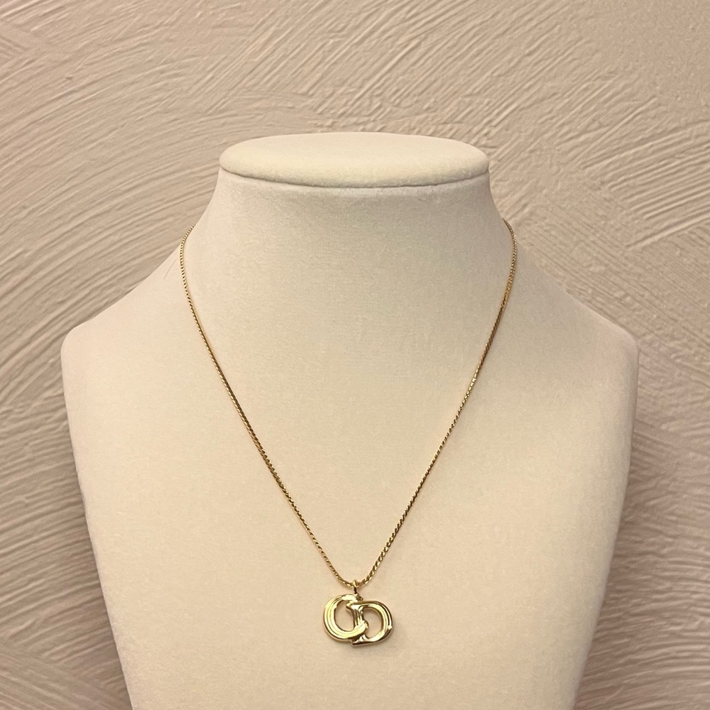 Christian Dior CD Pendant Necklace